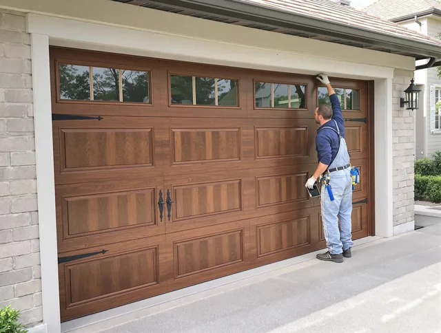 Custom garage door showcase by Columbus Garage Door Repair in Columbus