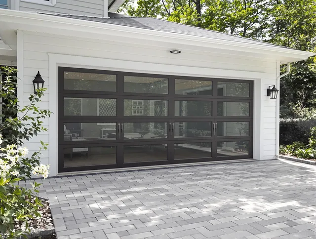 Columbus Garage Door Repair design specialist presenting custom garage door options to Columbus homeowner