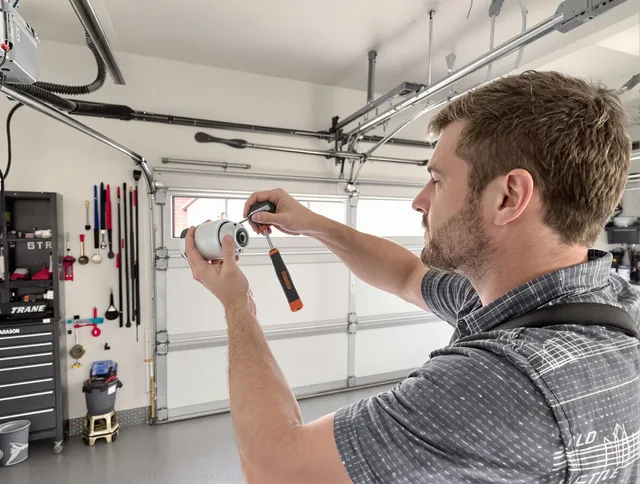 Garage door opener repair service by Columbus Garage Door Repair in Columbus