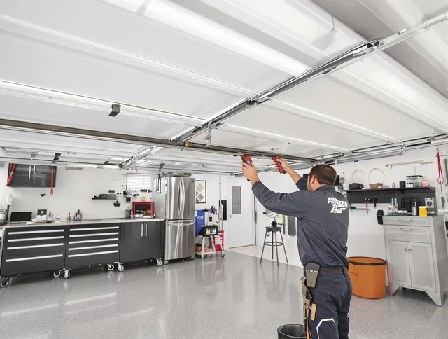 Overhead garage door repair service by Columbus Garage Door Repair in Columbus