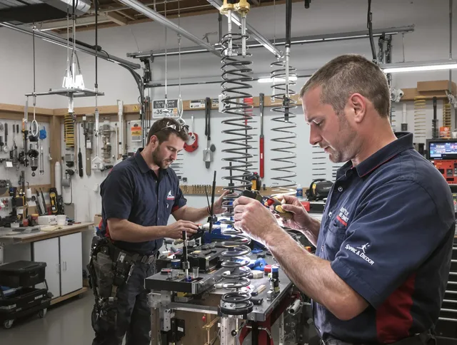 Garage door spring repair service by Columbus Garage Door Repair in Columbus