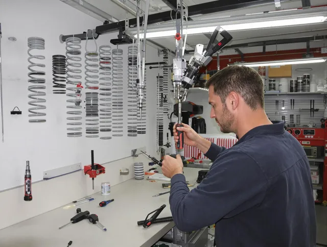 Columbus Garage Door Repair safety certified technician performing precision spring replacement in Columbus